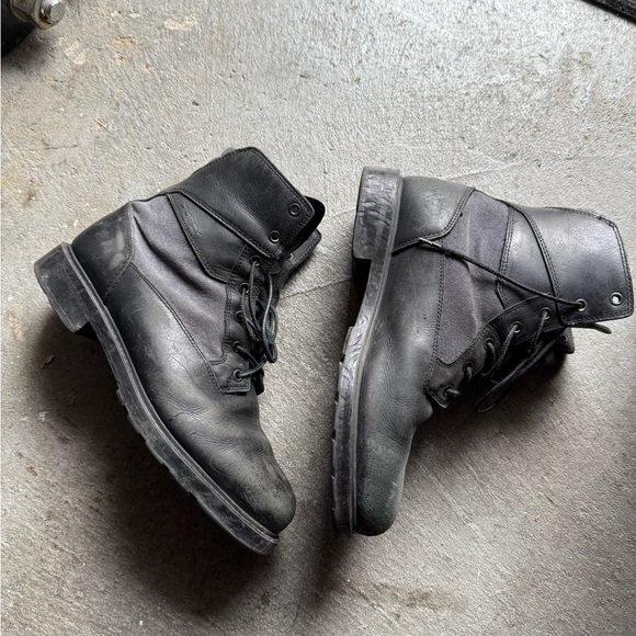TCX Men's Motorcycle Black Leather Boots - Picture 1 of 6